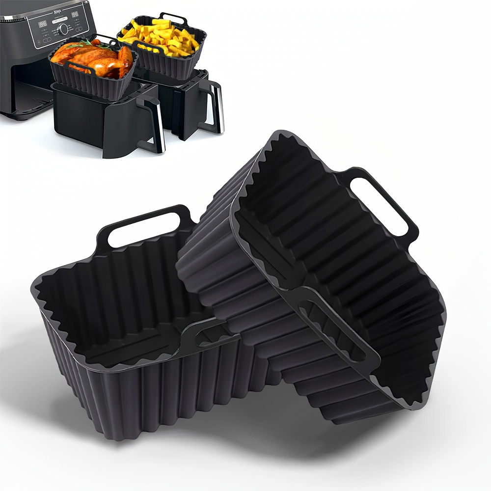 2Pcs Air Fryer Silicone Pot Ai - Air Fryer Silicone Pot Liner ulasan dan harga