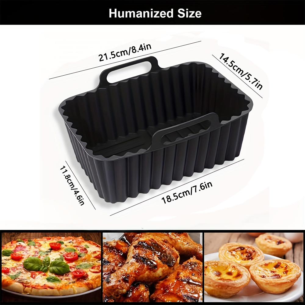 2Pcs Air Fryer Silicone Pot Ai - Air Fryer Silicone Pot Liner ulasan dan harga