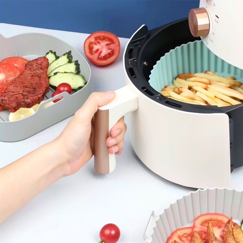 Reusable Square Silicone Liner - Air Fryer Silicone Pot Liner ulasan dan harga