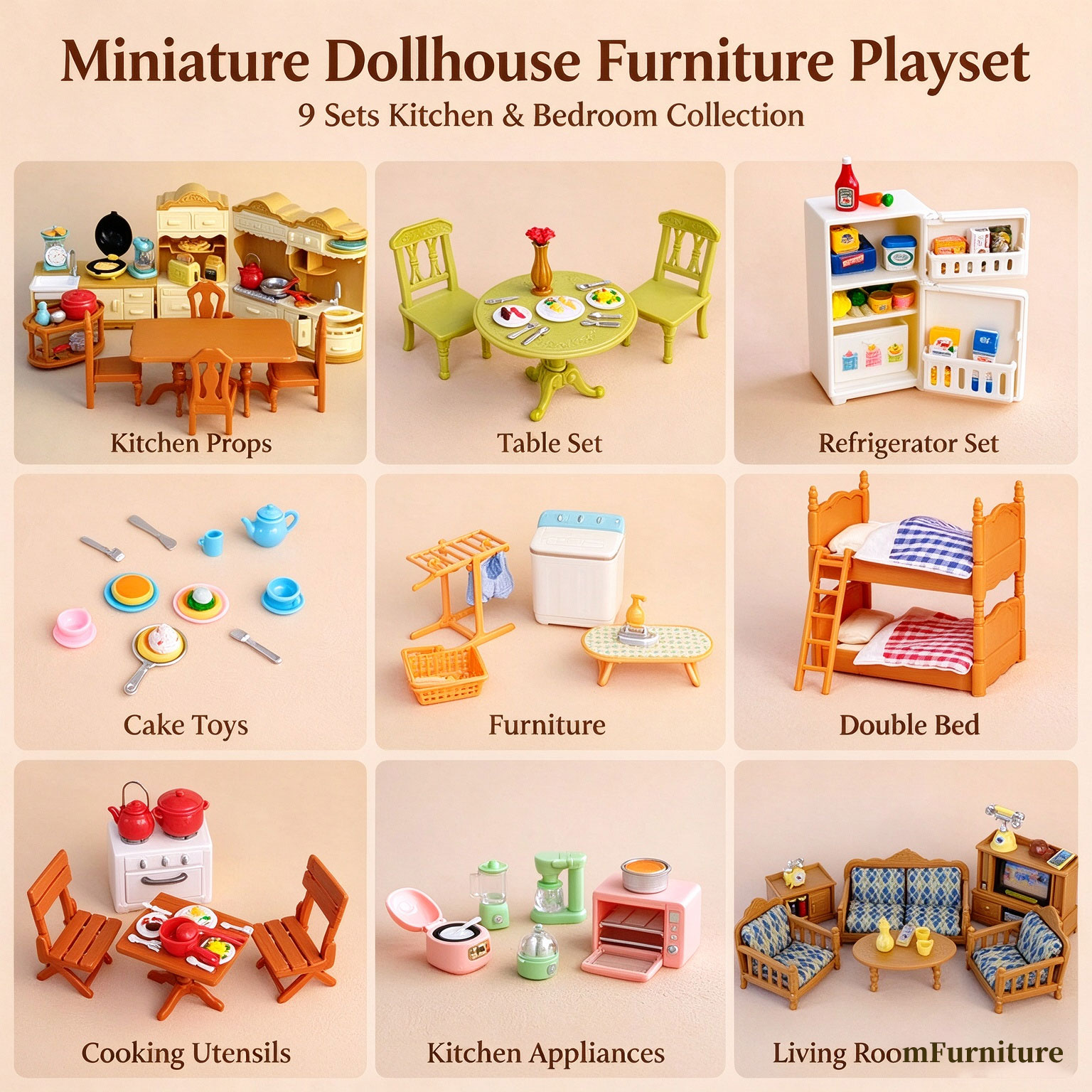 1:12 Dollhouse Miniature Furni - Small Appliances ulasan dan harga