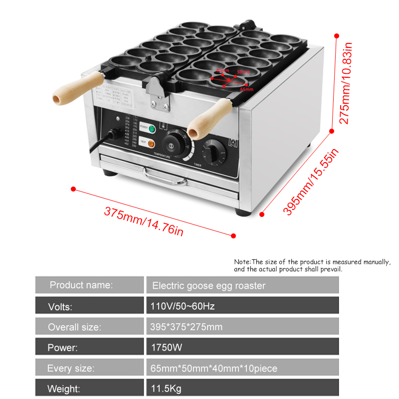HPH2O 12 Holes Goose Egg Shape - Mini Waffle Maker Machine ulasan dan harga