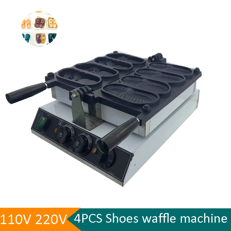 Commercial Slipper Shape Waffl - Mini Waffle Maker Machine ulasan dan harga