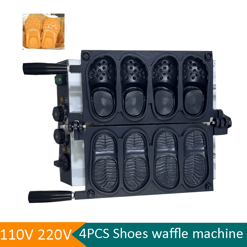 Commercial Slipper Shape Waffl - Mini Waffle Maker Machine ulasan dan harga